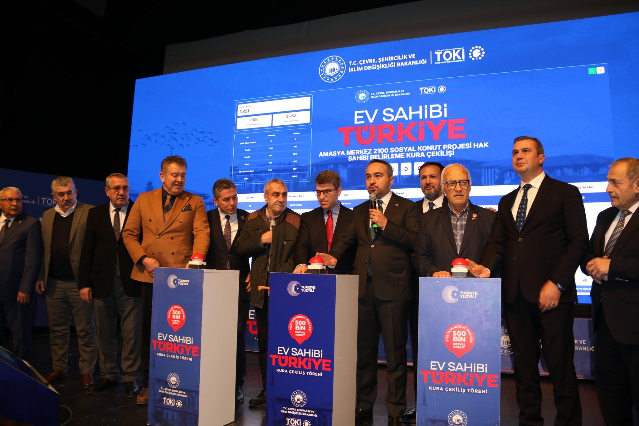 Belediye Başkanımız Cihan DEMİR, Yüzyılın Konut Projesi Amasya Kura Çekimi Proğramına katıldı.