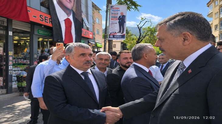 Belediye Başkanımız Cihan DEMİR, İçişleri Bakanımız Sayın Mustafa ÇİFTÇİ'nin Amasya Programına Katıldı.