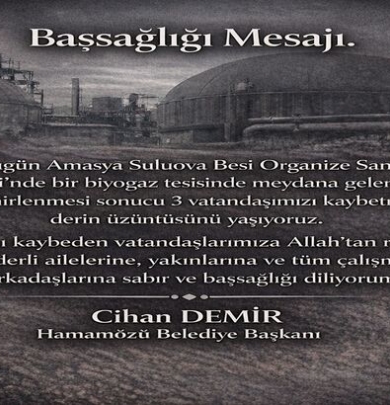Başsağlığı Mesajı.