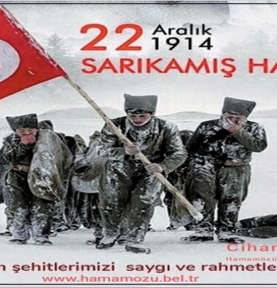 Belediye Başkanımız Cihan DEMİR, 22 Aralık Sarıkamış Şehitleri Anma Günü dolayısıyla bir mesaj yayımladı.